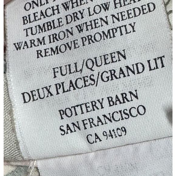 Pottery Barn Marie Palampore Duvet Cover Queen Full Floral Jacobean Button - Picture 4 of 5